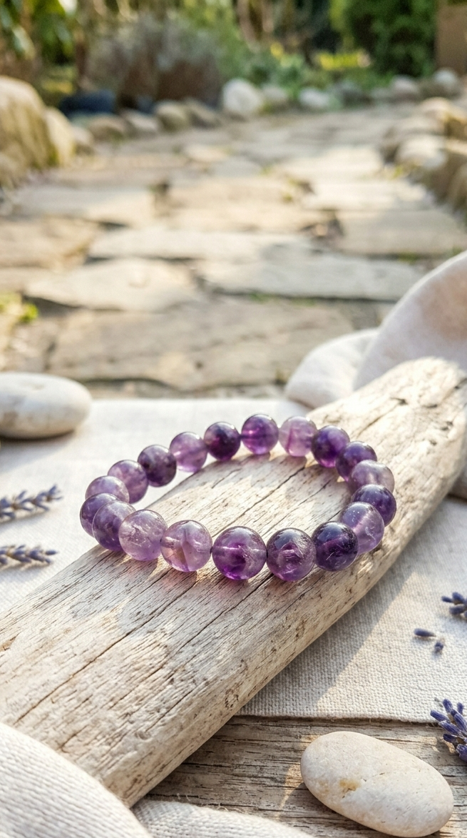 Natural Amethyst Bracelet – The Stone of Serenity