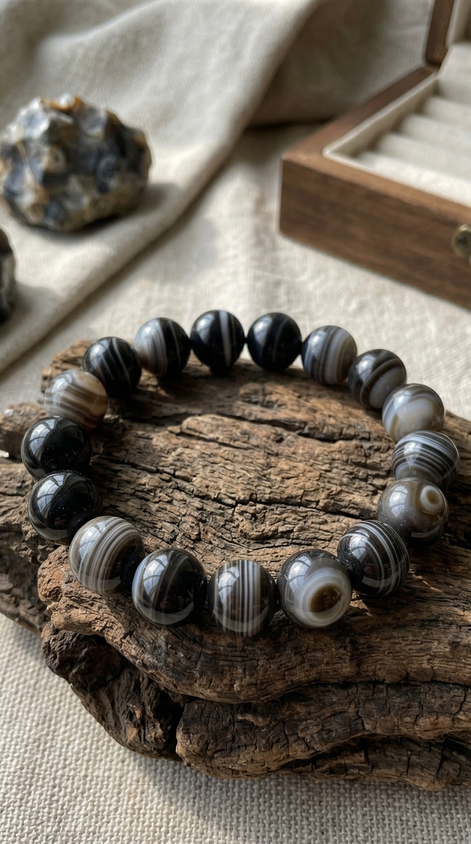 Premium Natural Sulaimani Stone Bracelet – Embrace Positive Energy